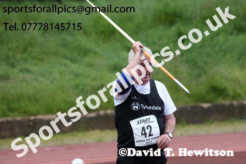 Mens javelin, 2019 NEMA Track and Field Champs, Monkton. Photo:  David T. Hewitson/Sports for All Pics